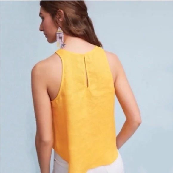 Maeve Anthropologie Linen Top - Picture 2 of 8